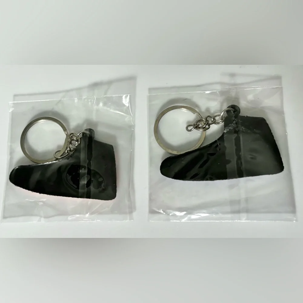 Nike Air Jordan Sneaker Keychains - Black, Orange, Blue & White colors Brand New